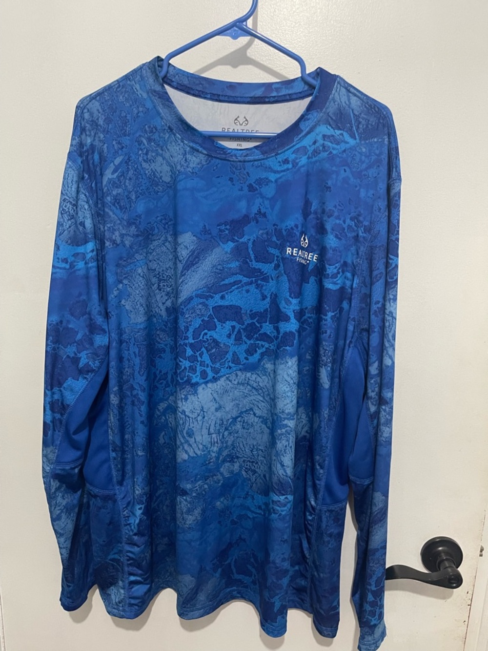 Realtree Fishing Blue Camouflage Performance Top